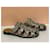 Gucci Python-Optik Leder Sandalen Python drucken Gold hardware  - Ansicht 6