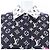 Camicia in seta Louis Vuitton con accento fucsia da uomo Nero Rosa Beige - vista 5