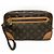 Clutch Louis Vuitton Marly Dragonne PM Monogram Marrone