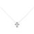 Autre Marque Collana a Croce con Diamanti Au750 Argento