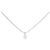 Autre Marque Collar de oro blanco Au750 y diamantes Plata