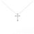 Autre Marque Collana con Croce in Diamanti in Oro Bianco Au750 Argento