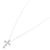 Autre Marque Collana Cross Diamond in Au750 Argento - vista 2