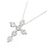 Autre Marque Collana Cross Diamond in Au750 Argento - vista 3