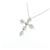 Autre Marque Collana Cross Diamond in Au750 Argento - vista 4