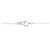 Autre Marque Collana Cross Diamond in Au750 Argento - vista 5