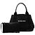 Tote Balenciaga Black Canvas Navy Cabas Tote S Nero - vista 8