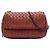 Bottega Veneta Borsa a tracolla mini in nappa rossa con intreccio e catena estensibile Rosso