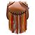 Chloé Hudson Crossbody aus braunem Kalbsleder Small mit Fransen
