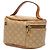 Céline Borsa Vanity Celine Mini Macadam in tela rivestita beige - vista 2