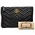 Clutch Gucci Black GG Marmont in pelle Matelasse Nero - vista 7
