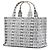 Céline Celine Thais Canvas Tote mit durchgehendem Logo-Print in Weiß Small Cuir Triomphe - Ansicht 2
