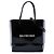 Borsa shopping Balenciaga Black Patent Logo XXS Nero