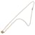 Collier pendentif Hermès Mini Pop H en émail rose or rose Doré  - vue 1