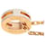 Collier pendentif Hermès Mini Pop H en émail rose or rose Doré  - vue 4