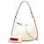 Valentino Borsa Hobo in pelle di vitello granulata bianca Rockstud Bianco Crudo - vista 7