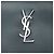 Custodia iPad Monogram in pelle blu Saint Laurent Blu navy - vista 5