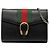 Portafoglio Gucci Dionysus Web Mini in pelle di vitello nera con catena Nero