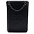 Chanel Schwarzer CC Kalbsleder Handy Crossbody