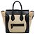 Céline Celine Beige Mini Bicolor Leder Luggage Tote