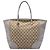 Borsa Tote Bree in tela GG beige e pelle Gucci