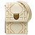 Dior Borsa a tracolla verticale Diorama in agnello bianco borchiato Weiß Roh