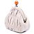 Gaufre Monedero Kiss Lock en nappa gofrado blanco Prada Blanco roto - vista 2