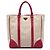 Prada Beige Saffiano Trimmed Canvas Tote