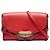 Borsa a tracolla Abbott in pelle rossa e tela House Check di Burberry Marrone chiaro
