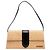 Borsa a tracolla lunga Le Bambino in rafia beige Jacquemus