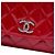 Chanel Red CC gesteppte Patentleder Wallet On Chain Rot - Ansicht 5