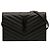 Portafoglio a catena envelope monocromatico Cassandre in pelle grain de poudre nera Saint Laurent Nero