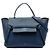 Belt Bag Céline Borsa Belt Celine blu in pelle di vitello granulata mini Blu scuro