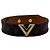 Louis Vuitton Essential V Bracelet in Brown Coated Canvas Red