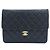 Chanel Vintage Classic gesteppte Lammfell Schultertasche und Umhängetasche mit Einzelflip Schwarz - Ansicht 2