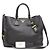 Prada Borsa Tote Vitello Daino a Spalla Nera Nero - vista 5