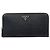 Prada Cartera larga Saffiano Triangle con cremallera Negro - vista 2