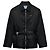 Prada Giacca in nylon con piumino d'oca e cintura Nero - vista 11