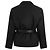 Prada Giacca in nylon con piumino d'oca e cintura Nero - vista 3