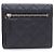 Chanel Portafoglio da donna Small Flap in Caviar Argento CC Nero - vista 3