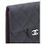 Chanel Portafoglio da donna Small Flap in Caviar Argento CC Nero - vista 4
