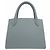 Prada Piccola borsa tote e a tracolla in pelle Saffiano monocromatica Sky Blue - vista 15