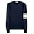 Thom Browne Milan Strick Navy Blau