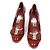 Salvatore Ferragamo Décolleté Carla Wine Patent da donna Rosso