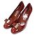 Salvatore Ferragamo Décolleté Carla Wine Patent da donna Rosso - vista 3