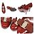 Salvatore Ferragamo Décolleté Carla Wine Patent da donna Rosso - vista 5