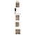 Burberry Sciarpa in Cashmere Check Beige Marrone - vista 2