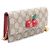 Gucci Mini borsa a tracolla con catena GG Supreme Canvas Cherry Marrone - vista 10