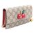 Gucci Mini borsa a tracolla con catena GG Supreme Canvas Cherry Marrone - vista 2