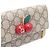 Gucci Mini borsa a tracolla con catena GG Supreme Canvas Cherry Marrone - vista 4